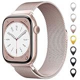 Original Stainless Steel Mesh Loop Compatible with Apple Watch Bands 38mm 40mm 41mm 42mm 44mm 45mm 46mm 49mm Women Men, Magnetic Clasp Replacement for iWatch Strap Series 11 10 9 8 7 6 5 4 Ultra SE