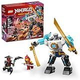 LEGO NINJAGO Zane's Battle Suit Mech Ninja Toy - Building Toy for Pretend Play for Kids, Boys and Girls, Ages 6+ - with 3 Minifigures - Gift Idea for Birthdays - 71827