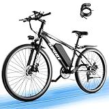 Misodo Electric Bike for Adults, 1500W Peak Mountain Ebike with 25 MPH, 65 Miles Range, 48V 10Ah Removable Battery 26" Ebike for Commute