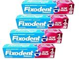 Fixodent Original Denture Adhesive Cream-2.4 oz, 4 pk