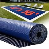 VEVOR Solar Pool Cover 32 x 16 ft 16 Mil Pool Bubble Cover Blue & Black