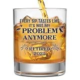 NewEleven Retirement Gifts For Men 2025 - Coworker Leaving, Goodbye Gift, Farewell Gifts For Coworkers, Friends, Dad, Grandpa - Retirement Gift For Men From Friend, Family, Colleague - Whiskey Glass