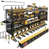 STURDIFLOW Large 49''Wide Power Tool Organizer Wall Mount, Charging Station