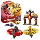 LEGO NINJAGO Dragon Spinjitzu Battle Pack - Spinning Blade Building Toy for Kids, Boys and Girls, Ages 6+ - with 2 Minifigures - Gift Idea for Birthdays - 71826