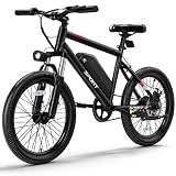 Qlaway 20 Inch Electric Bike for Adults, Peak 1000W Motor Ebike with 48V Removable Battery, Front Suspension, and Up to 40 Miles Range, Perfect for Commuting and Light Off-Road