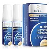 5% Minoxidil Foam for Men and Women: Hair Regrowth, Fast-Absorbing Lightweight Minoxidil Treatment for Thinning Hair, Receding Hairline & Balding, Non-Greasy Unscented Hair Growth Foam