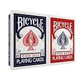 Bicycle Rider Back Playing Cards, Standard Poker Size Deck of Cards, Red & Blue (2 Pack), Classic Cards, Blackjack, Family Game Night & Card Games, Fun for All Ages