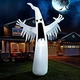 Joiedomi 12 FT Halloween Inflatables Outdoor Decorations, Scary Ghost Halloween Decor, Inflatable Ghost Blow Ups for Yard with LEDs for Outside Yard Decorations