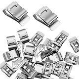 150-Pack Trailer Frame Wire Clips Stainless Steel, Metal Wire Clip for Trailer Cable Management, Trailers Wires Holder Clips for Solar Panel PV Wiring, Boat, Kayak, 0.87 x 0.5 Inch
