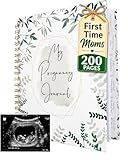 Pregnancy Journal for First Time Moms | Weekly Pregnancy Tracker & Baby Book | 200-Page Maternity Journal | Pregnancy Must Haves Keepsake Gift | Premium Hardcover Pregnancy Book for Expecting Moms