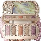 Noerrors Neutral Metallic Shimmer Eyeshadow Palette, Multi-Dimension Satin Glossy Finish, Pigmented Bright Sparkly Glitter Cream Eye Shadow for Older Women-Bronze Gold&Champagne Pink&Copper&Smoky Plum