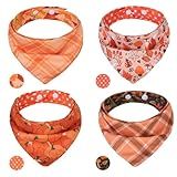 PAWCHIE Dog Bandanas Small Reversible Styles Pet Triangle Scarf Bibs - Adjustable with Two Snaps - Kerchief Set Accessories for Dogs, Puppy, Cats