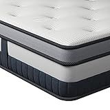 Vesgantti Queen Mattress 12 Inch Innerspring Multilayer Hybrid Queen Mattress - Ergonomic Design with Memory Foam and Pocket Spring Mattresses Queen Size - Box Top Series Medium Firm Feel