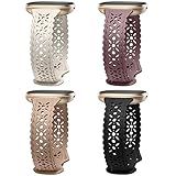 Dirrelo 4 pack Lace Silicone Band Compatible with Fitbit Versa 3 Bands Women/Versa 4 Bands, Ultrathin Hollow-out Sport Strap Replacement Wristbands for Fitbit Sense/Sense 2 / Versa 3 /Versa 4 Watch