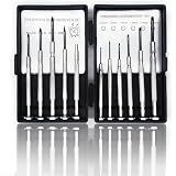NSZETZ 11PCS Mini Precision Screwdriver Set, Small Tools with 11 Size Flathead and Phillips Kit, Professional Magnetic Repair Tool for Jewelry, Ring Doorbell, Watch, iPhone, Toys, Computer, Eyeglass