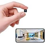 Mini Indoor Home Camera Wireless Security Camera HD Surveillance Cam Outdoor Camera with Cloud SD Storage Night Vision Small Hidden Cameras Wireless for Easy Placement Motion Detection Spy Camera