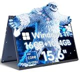 THEYETI 2 in 1 Laptop 15.6 Inch FHD Touch Screen, 16GB RAM 1TB SSD Intel Core i3-1215U, Convertible Laptop 360° for Students and Business, USB 3.0, Full-Featured Type C, Windows 11