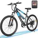 MULTIJOY EB262 Electric Bike for Adults,High-Power 350W (Peak 450W) Motor, 36V Built-in Invisible Removable Battery,Front Fork Suspension, 26" Electric Mountain Bike with UL Certified 7-Speed