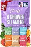 Cleverfy Shower Steamers Aromatherapy Gifts for Women and Men, 6 Tablets