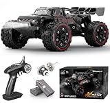 1:16 Scale All Terrain Fast RC Cars for Adults 40KPH, 4WD Electric Off-Road Remote Control Monster Truck with Metal Chassis, 2.4Ghz High Speed Car, Waterproof RC Truck with 2 Batteries for Boys & Kids