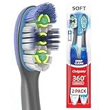 Colgate 360 Vibrate Deep Clean Battery Operated Toothbrush Pack, Soft with 1 AAA Battery Included, 2 Count