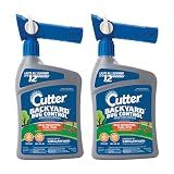 Cutter Backyard Bug Control Spray Concentrate (2 Pack), Kills Mosquitoes, Fleas & Listed Ants, 32 fl Ounce