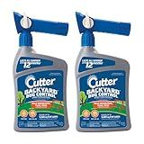 Cutter Backyard Bug Control Spray Concentrate (2 Pack), Kills Mosquitoes, Fleas & Listed Ants, 32 fl Ounce