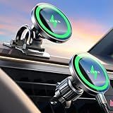 LISEN for 15W MagSafe Car Mount Charger,Magnetic Wireless Car Charger for iPhone 16 Pro Max Accessories,Magnetic Phone Holder for iPhone 16e 15 14 13 12,Samsung with MagSafe,Gifts for Men Women