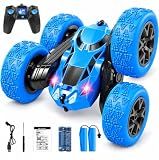 Remote Control Car, RC Cars Toys for Kids Ages 6-12, 2.4GHz RC Stunt Truck with 360° Double-Sided Flips, 4WD Off-Road Racing, Christmas Birthday Gifts for 3 4 5 6 7 5-7 6-8 8-10 Year Old Boys Girls