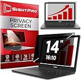 SightPro 14 Inch 16:10 Laptop Privacy Screen Filter - Computer Monitor Privacy Shield and Anti-Glare Protector