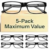 Gaoye Professional Reading Glasses for All Day - Computer Readers with Blue Light Protection - Value Pack