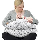 Chilling Home Nursing Pillow Adjustable, Pillow for Breast Feeding Bottle Feeding, Large Size More Support for Mom, Breastfeeding Essentials, Removable Cover