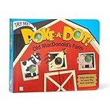 Melissa & Doug Poke-a-Dot! Old MacDonald’s Farm, Interactive Children's Board Book with Buttons to Pop, Educational Sensory Toy for Toddlers & Preschoolers Ages 3+ - FSC Certified