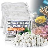 Sukh Ceramic Rings for Aquarium Filter - 15oz Bio Filter Media with 3 Bags