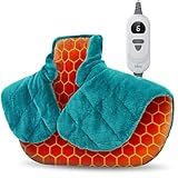 iDOO Graphene-Infused Heating Pad for Neck Shoulders and Back, Birthday Gifts for Women Men Mum Dad Elderly, FSA Eligible Items Only List, Weighted Heat Pads for Pain Relief