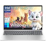 HP 15.6" FHD Laptop Computer for College Student Home Study, 16GB DDR4 RAM, 256GB PCIe SSD, Intel CPU (Beat i3-1115G4), WiFi 6E, Bluetooth 5.3, Type-C, Webcam, Numeric Keypad, Silver, Windows 11 Pro