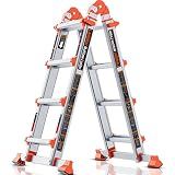 LANBITOU Ladder A Frame Extension 14Ft Multi Position for Home 330lbs
