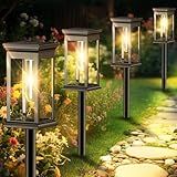 NIOWS Solar Pathway Lights Outdoor Waterproof – 8 Pack Bright Solar Powered Garden Lights with Auto On/Off, IP65 LED Landscape Lighting for Walkway Patio Lawn Yard Decor