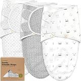 KeaBabies 3-Pack Organic Baby Swaddles for Newborns, Infant (Nordic, 0-3M)