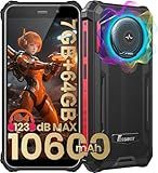 FOSSIBOT F101P Rugged Phone Unlocked 5.45"(2026), 10600mAh Unlocked Phone 123dB Loud Volume Phone, 7GB+64GB/1TB, 24MP Camera Waterproof Smartphone 4G Dual SIM/OTG/2Ghz Octa-core/IP68/IP69K
