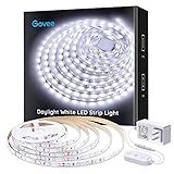 Govee Cool White LED Strip Lights 16.4ft with Control Box, 6500K, Dimmable
