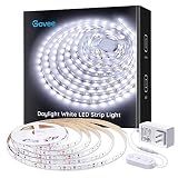 Govee Cool White LED Strip Lights 16.4ft with Control Box, 6500K, Dimmable