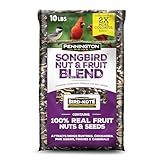 Pennington Pride Songbird Nut & Fruit Blend, Wild Bird Seed for Outside Feeders, Advanced Nutrition Formula for Health, Bird Food, 10-lb. Bag