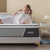 Rimensy Queen Mattress, 12 Inch Queen Size Mattress in A Box, Superior Hybrid Mattresses with Gel Memory Foam Or Lumbar Support, Maximum Support, Pressure Relief, Zoned Support Spring, Medium Firm