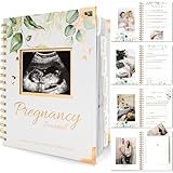 Pregnancy Journal for First Time Moms Gifts - 90 Pages Hardcover Pregnancy Memory Book, Beautiful & Cute Baby Book Keepsake, Ultrasound Baby Scrapbook, Mom To Be Gift (Alpine)