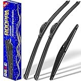 3 wipers Replacement for 2016-2020 2021 2022 Honda HRV HR-V, Windshield Wiper Blades Original Equipment Replacement - 26"/18"/10" (Set of 3) U/J HOOK