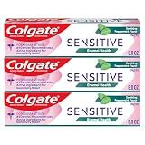 Colgate Sensitive Enamel Health Toothpaste for Sensitive Teeth, 3 Pack, 6oz