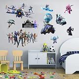 Battle Royale Sticker for Room Decor Wall Decals,Game 10Pcs Gifts for Boys