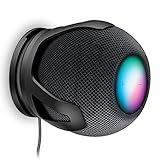 PlusAcc for HomePod Mini Wall Mount - Holder Mount Compatible with Homepod Mini, No Muffled Sound, with Cord Management, Space Saving Accessories for Home Pod Mini (Black)