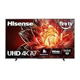 Hisense 43" Class A7 Series (43A7NF, 2025 Model) 4K UHD Smart Fire TV, Voice Remote with Alexa, Wide Color Gamut, HDR10+, Dolby Vision, Dolby Atmos, Game Mode, ALLM, Stream Live TV Without Cable